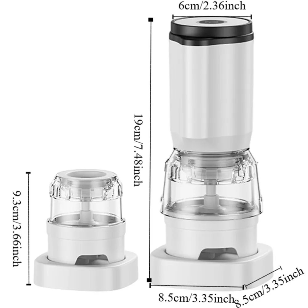 Rechargeable Electric Pepper Grinder Set Automatic Adjustable Coarseness Spice Mill Ceramic Grinding Core Seasoning Grinder