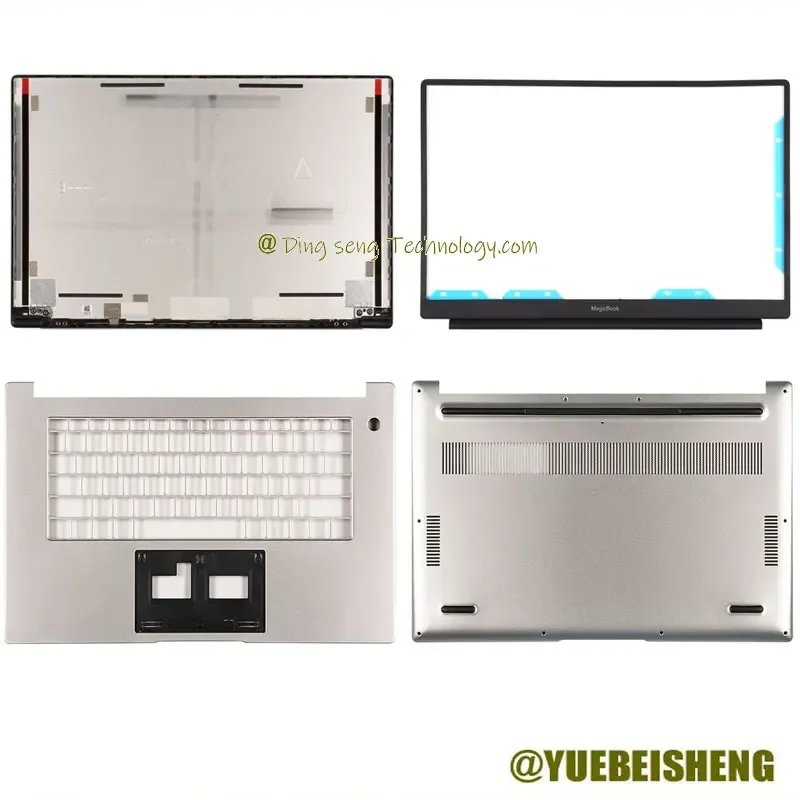 New/org For Huawei magicbook15 BBR-WAH9 BDR-WFH9 LCD Back Cover /Front bezel /Upper cover /Bottom cover,Silver