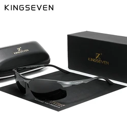KINGSEVEN Aluminum Men Polarized Sunglasses Aviation Driving Sun Glasses Male Sport Sunglasses lunette Soleil Homme