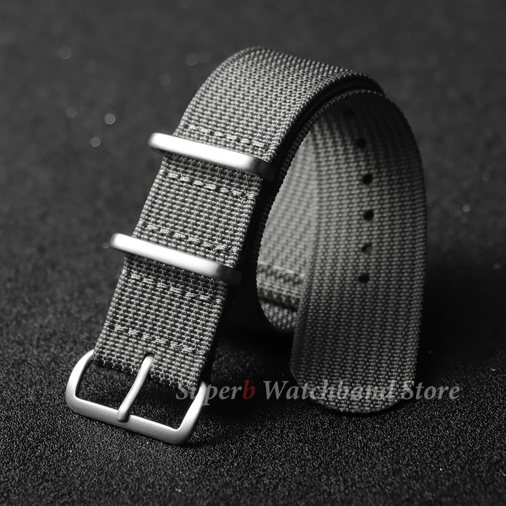 18 مللي متر 19 مللي متر 20 مللي متر 22 مللي متر جديد مضلع النايلون حزام الساعات الأخضر الأسود الفرقة العسكرية حزام ل سايكو الجيش الرياضة سوار استبدال حزام