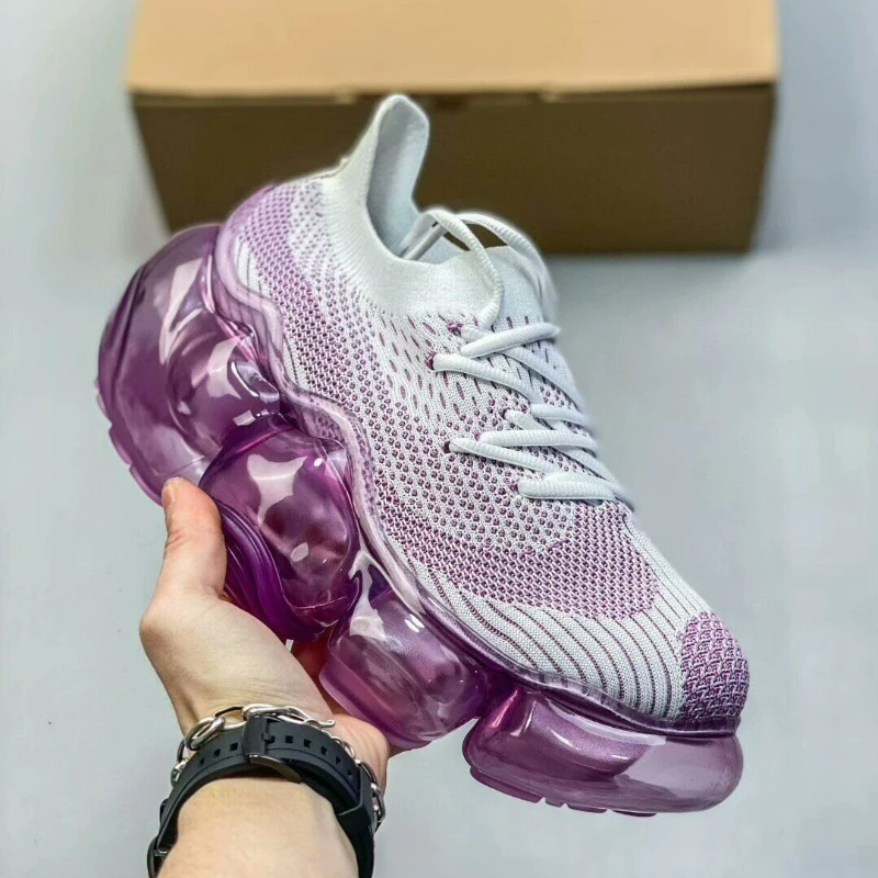 Summer 2026 Walking Jogging Shoes For Women Breathable Outdoor Sports Shoe Lady Height Increase Sock Sport Shoes Ladies