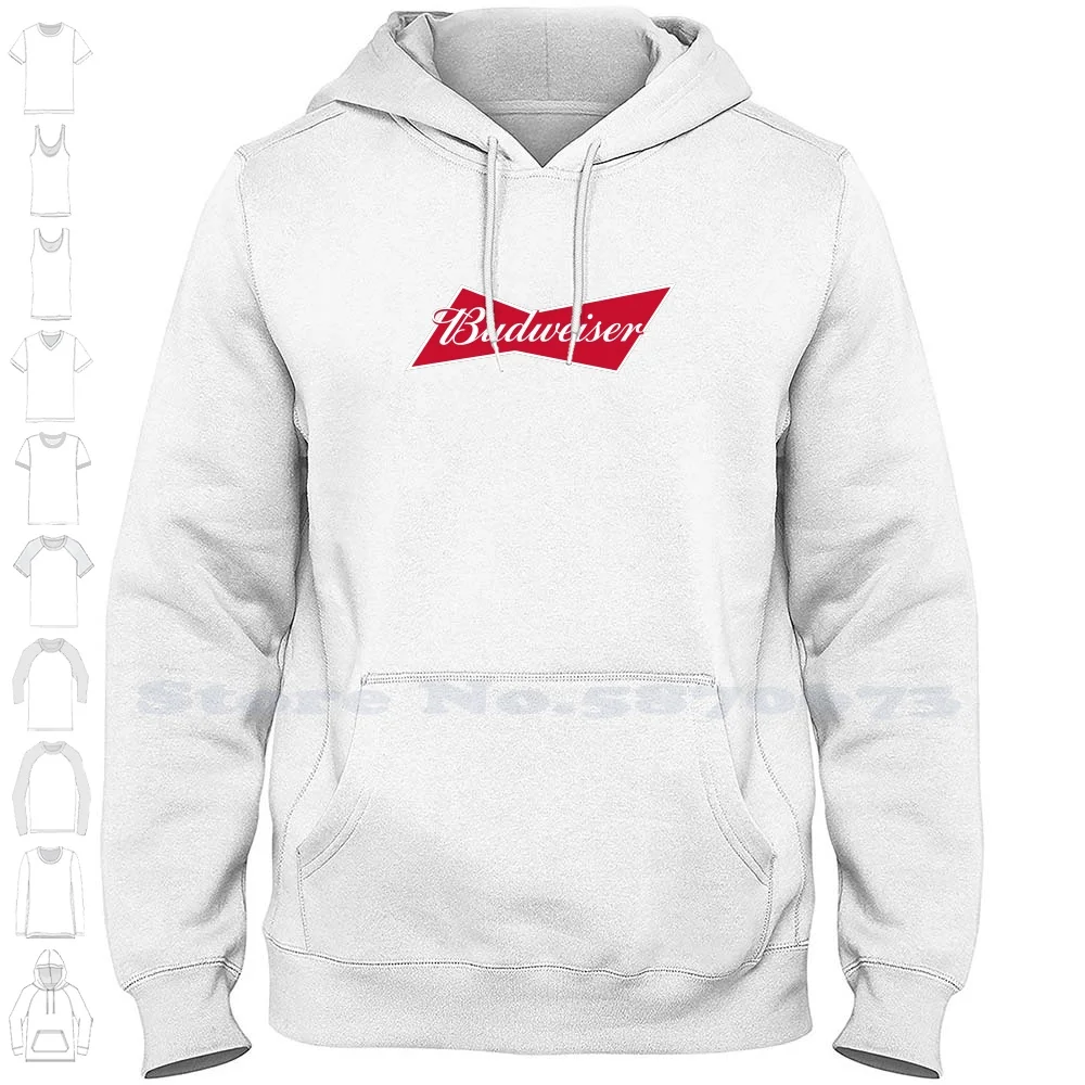 Budweiser Logo Casual Clothing Sweatshirt 100% Cotton Graphic Hoodie