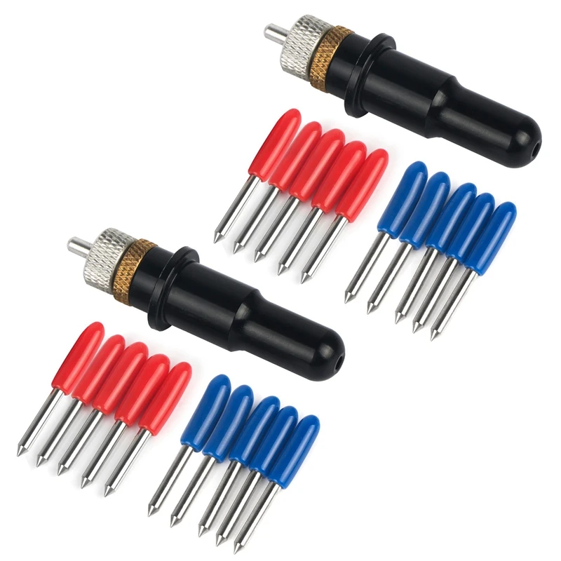 2 قطعة حامل شفرة رولاند أسود اللون + 10 قطعة 45 + 10 قطعة 60 درجة صقل Redsail القاطع الراسمة شفرات القطع