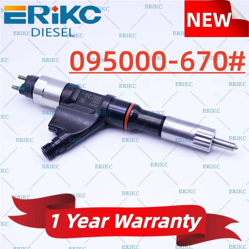

095000-6701 Топливная форсунка двигателя автомобиля 095000-6700 095000-6702 Дизельная форсунка в сборе 9709500-670 для TOYOTA-HOWO R61540080017A