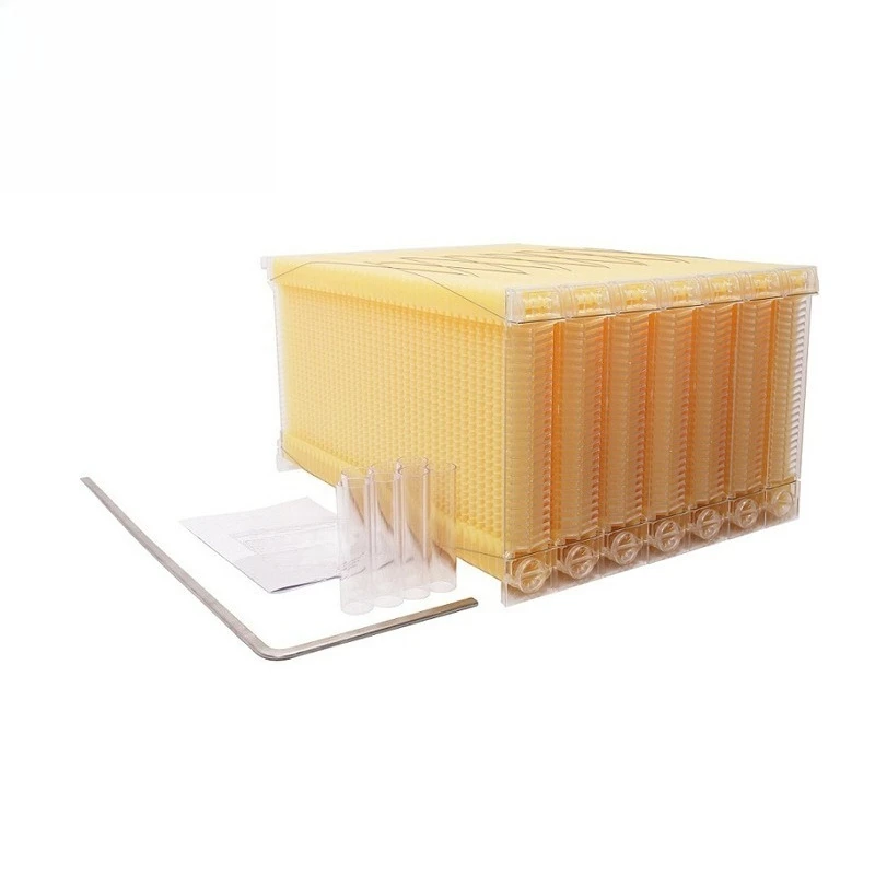 حار بيع صندوق خلية النحل الخشبي تدفق السيارات خلية النحل العسل 8 طقم الإطار #2