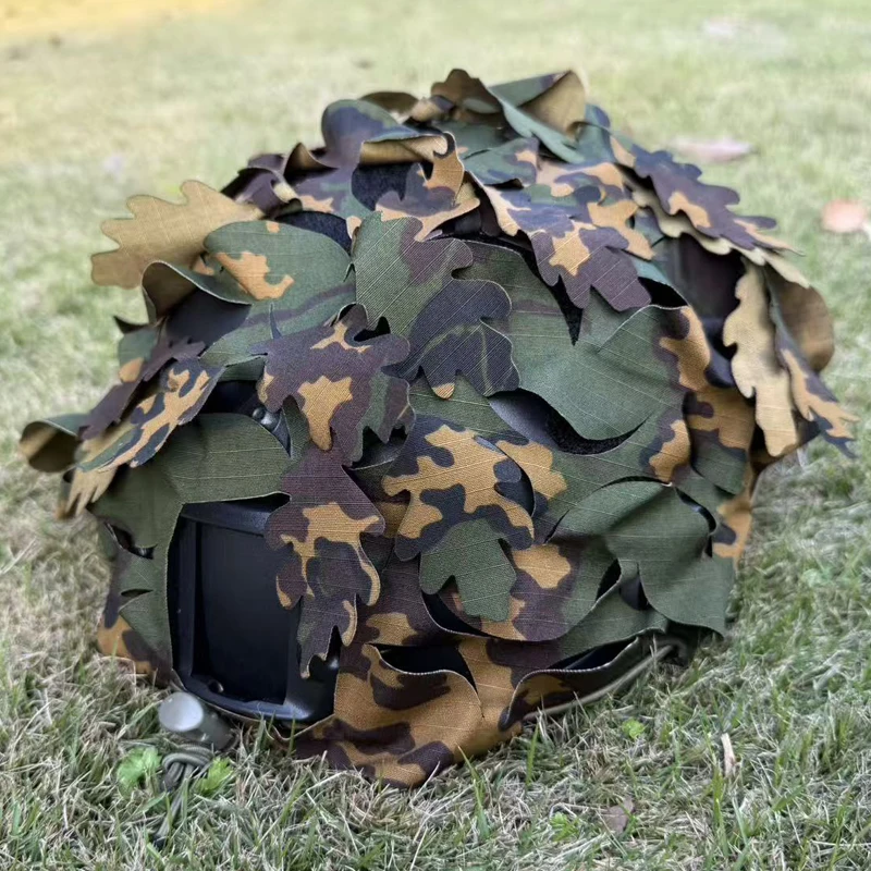 Funda para casco rápido US4CES camuflaje marino mexicano gorra cortada con láser 3D DNC M81 WL SS LETO camuflaje personalizado
