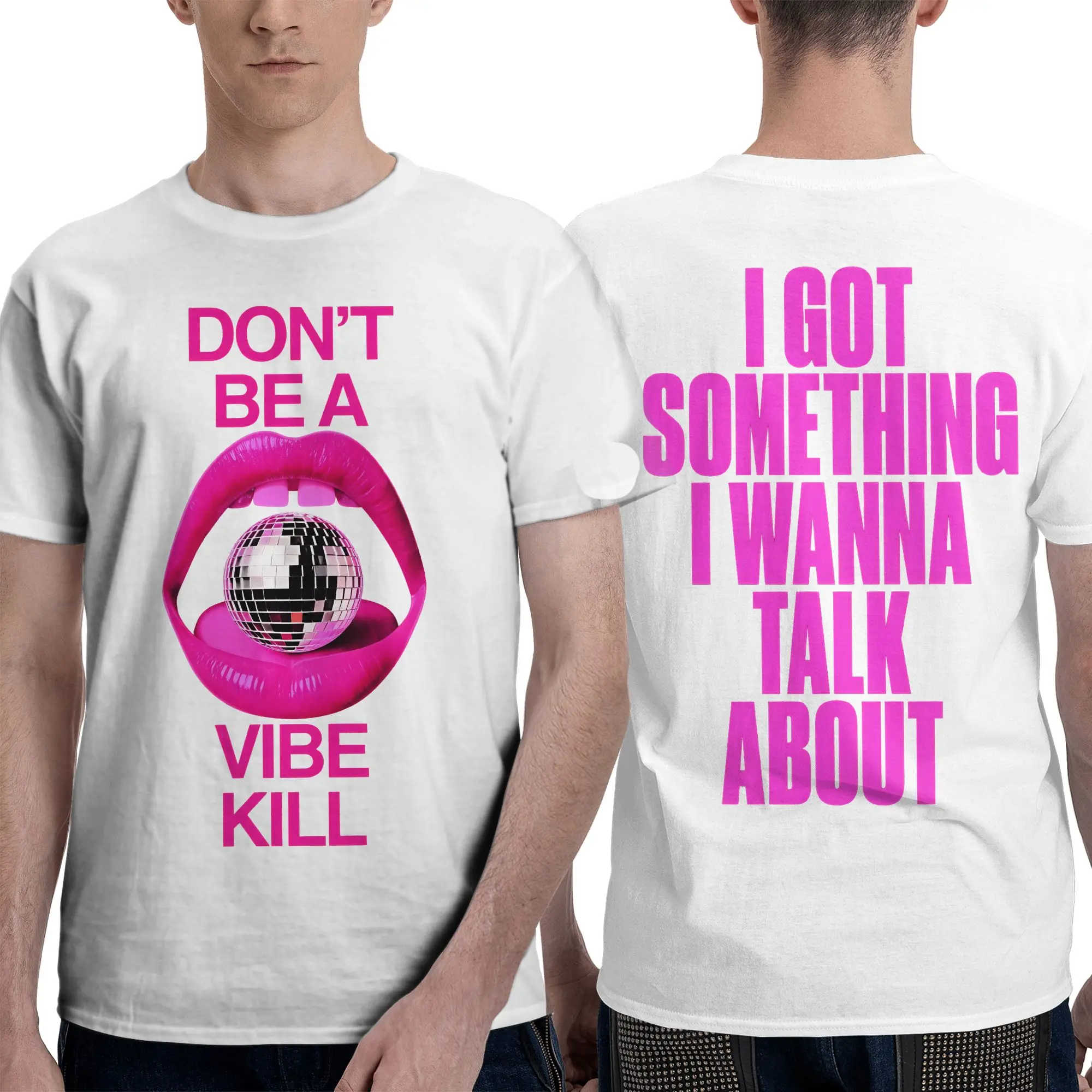 Confessions II DON'T BE A VIBE KILL 2026 Madonnas T Shirt Men Cotton Casual T-Shirts Crew Neck  Clothes Gift Idea