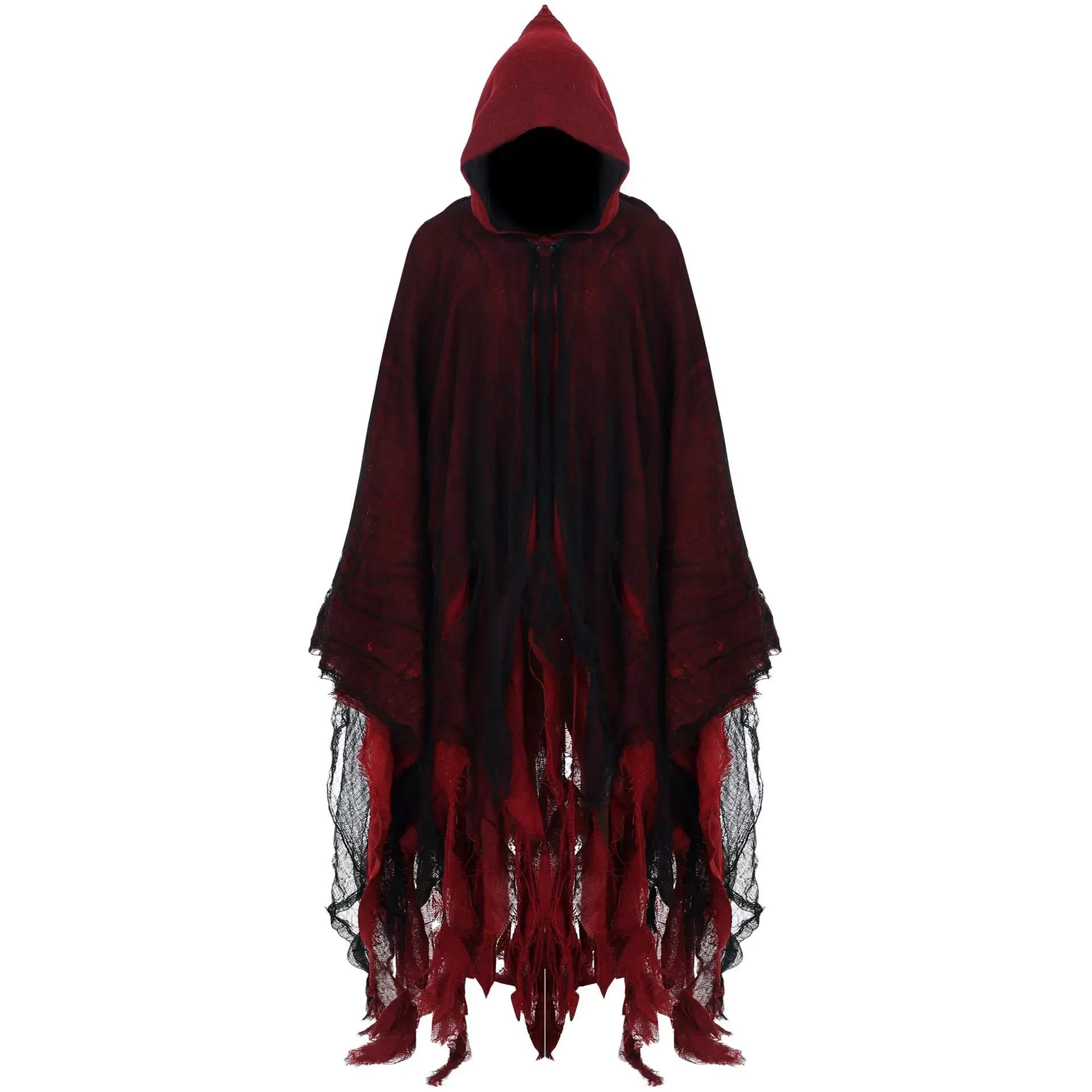 Ghost Dementors Cosplay Costume Unisex Gothic Horror Zombie Vampires Hooded Capes Day Of The Dead Party Props Cloaks