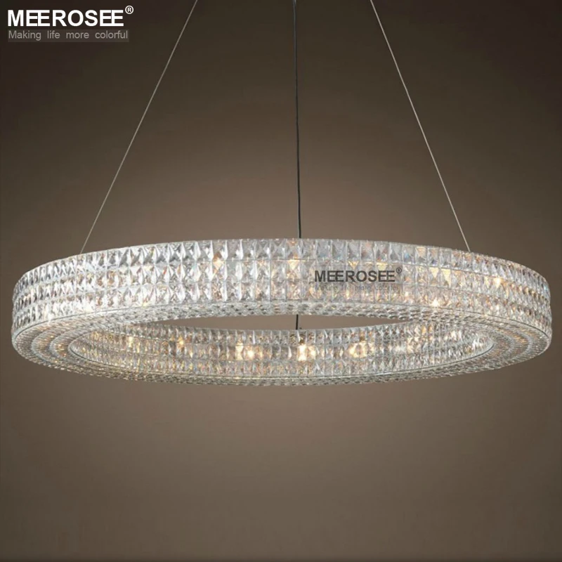 

Luxury Round Crystal Chandelier Light Large Chrome Pendant Hanging Lighting for Restaurant Hotel Project Crystal Lamp Lamparas