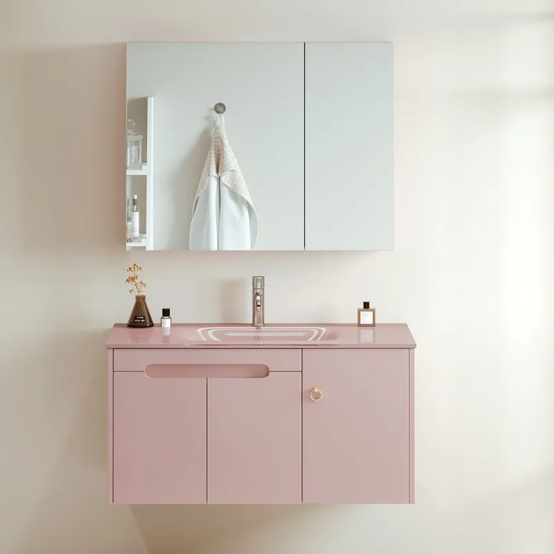 

Новая закаленная встроенная раковина, шкаф для ванной комнаты, комбинированная ванная комната, умывальник, высококачественный индивидуальный умывальник, кабина для ванной комнаты.