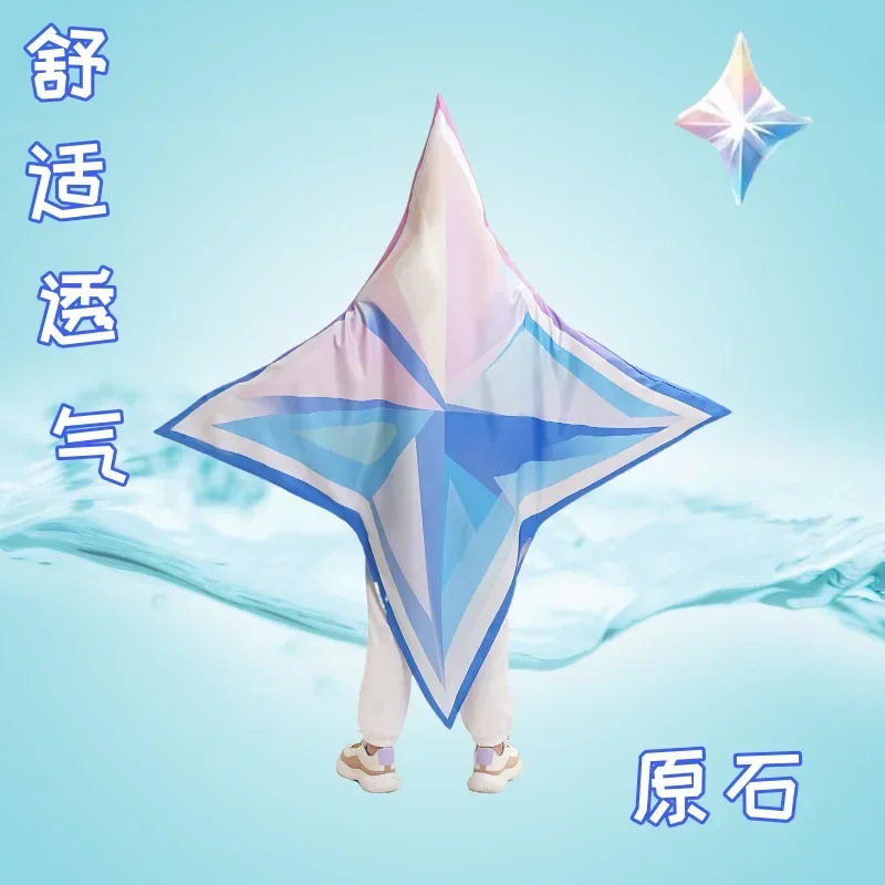 

2025 Primogems Cosplay Costume Pentagram Giant Primogem Outfits Pendant for Halloween Cosplay Anime