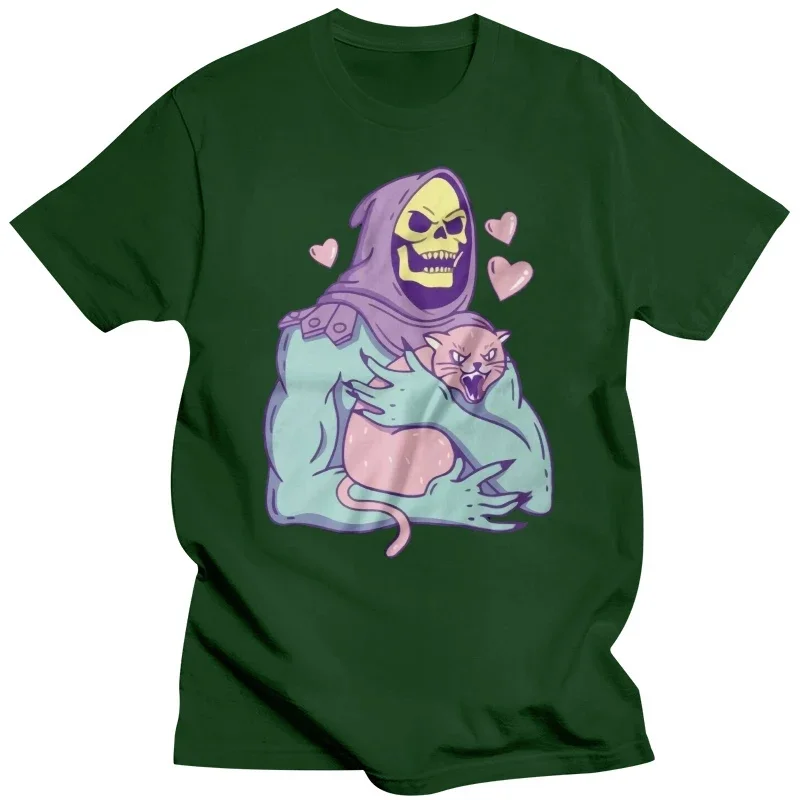 Skeletor Cat Tshirt Unisex & Kids - Funny,80\'s Cartoon male fashion Casual short sleeve top MAN T-SHIRT male graphic t shirts