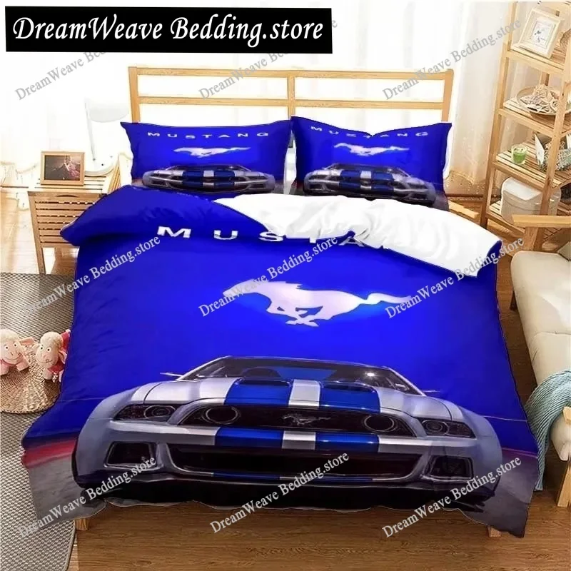 

Mustang Car Bedding Set Duvet Cover 3d Bedding Fashion Design Decoration King Duvet Cover Set Double Bed Set Bedding Sets