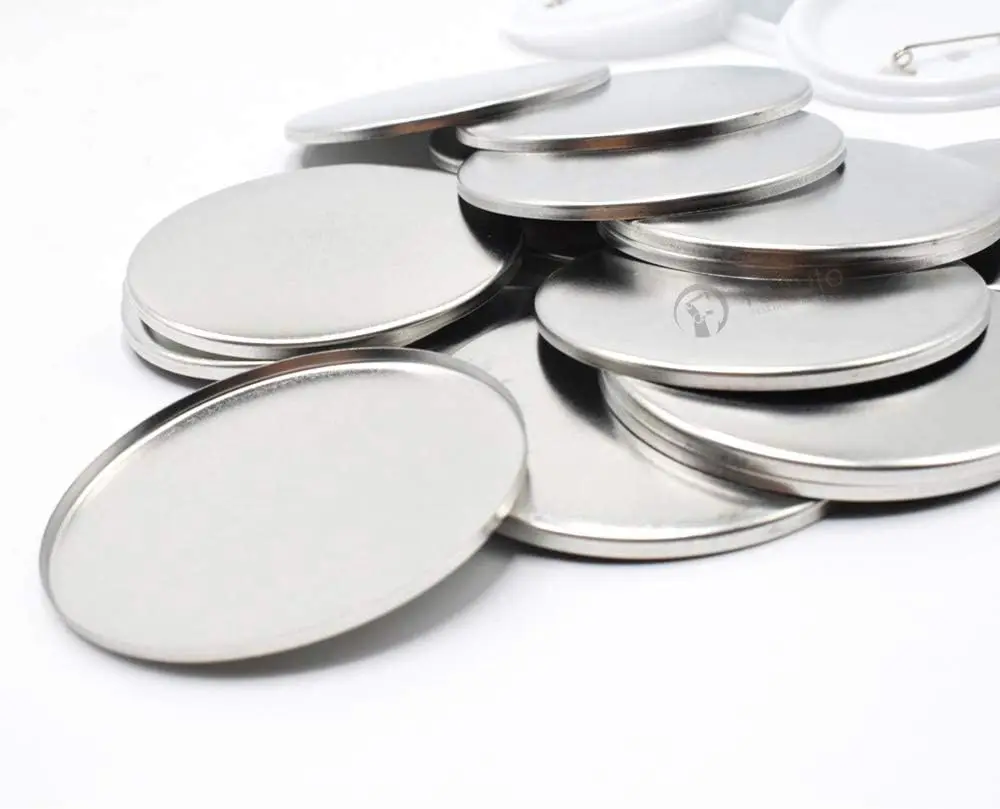 100 Sets Pin Back Button Parts for Badge Maker Machine Button Made DIY Crafts and Children's Craft Activities (75mm 3 inch)
