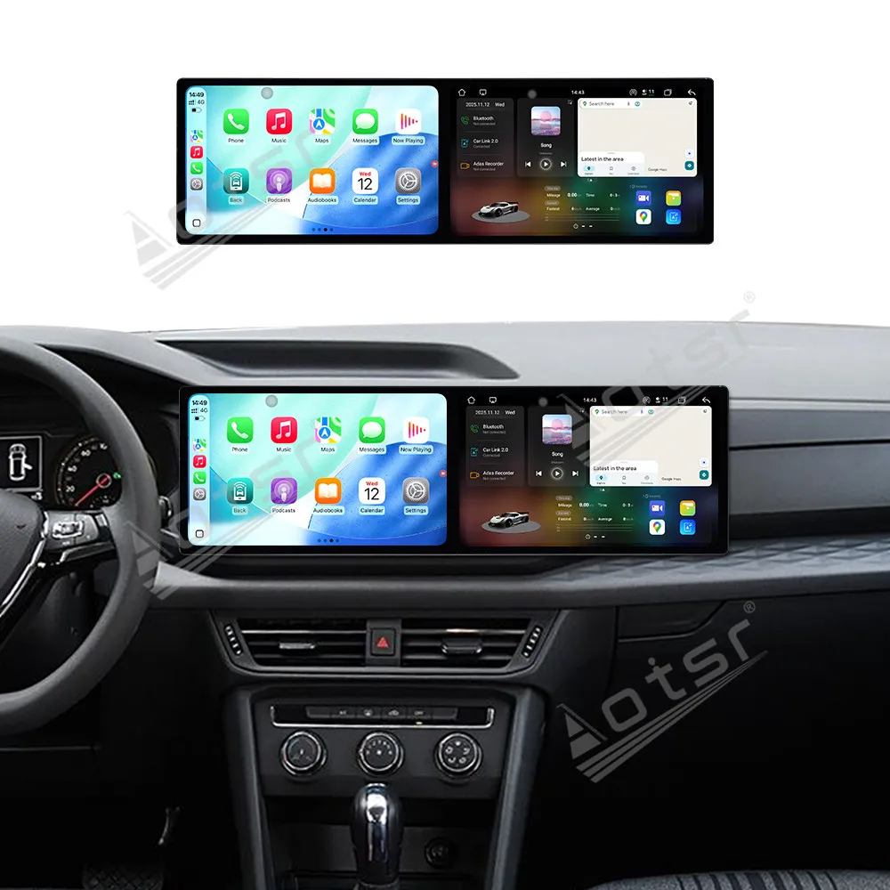 

10.1'' Dual Screen Car Radio For Volkswagen TAYRON 2019-2022 TAYRON X 2020 Car Multimedia Video Player GPS Navigation Carplay