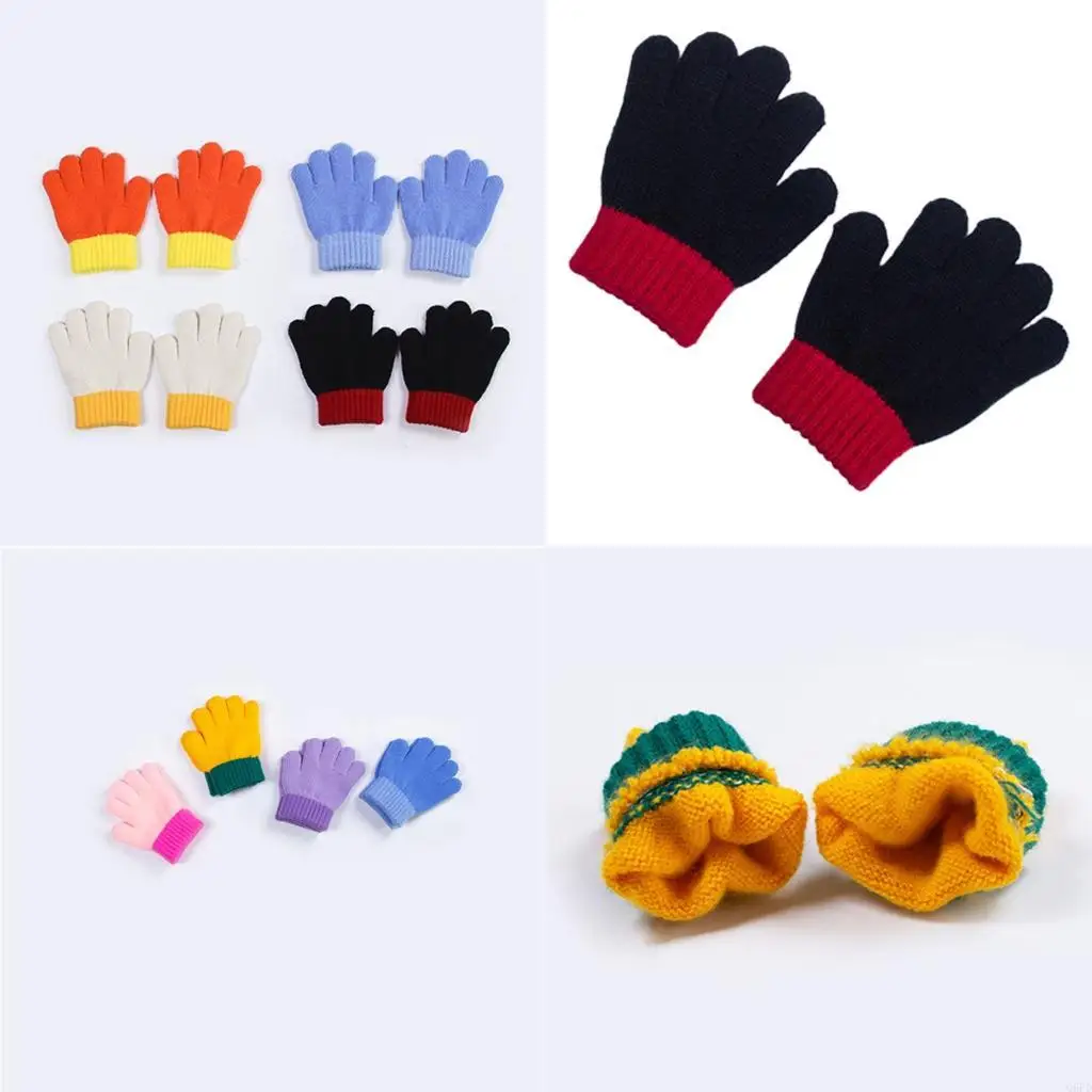 

Baby Girl Boy Knit Mittens Warm Soft Stretchy Gloves For Cold Weather 2-4 Years Infant Fabric Mittens