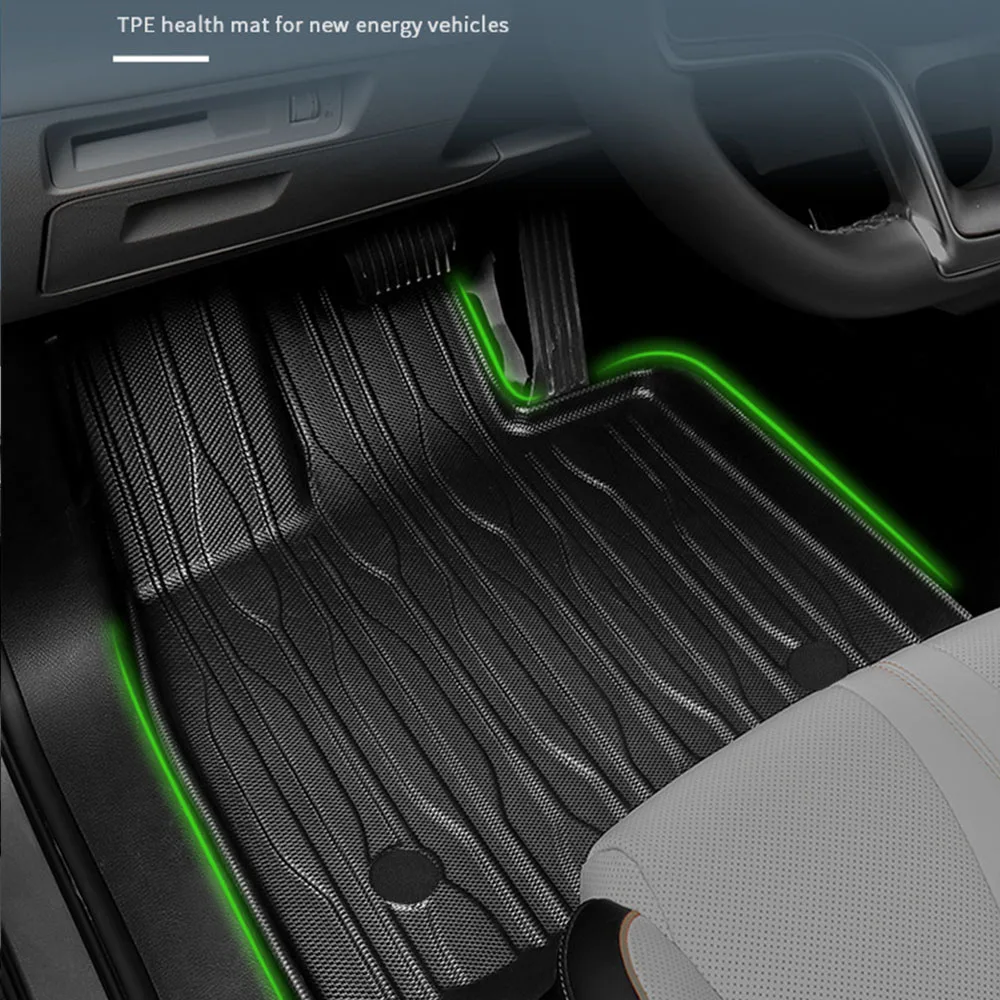 Rubber Floor Mat For BYD Dolphin Mini Seagulls EV 2025 Trunk Mats Waterproof Non-slip Carpet Back Seat Protector Boot Liner Tray