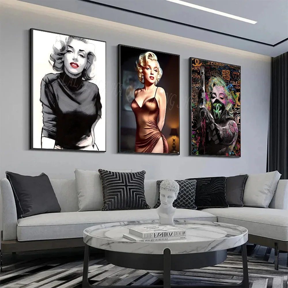 M-Marilyn Monroe  Poster HD Posters Home Room Bar Cafe Decor Art Wall Painting Picture