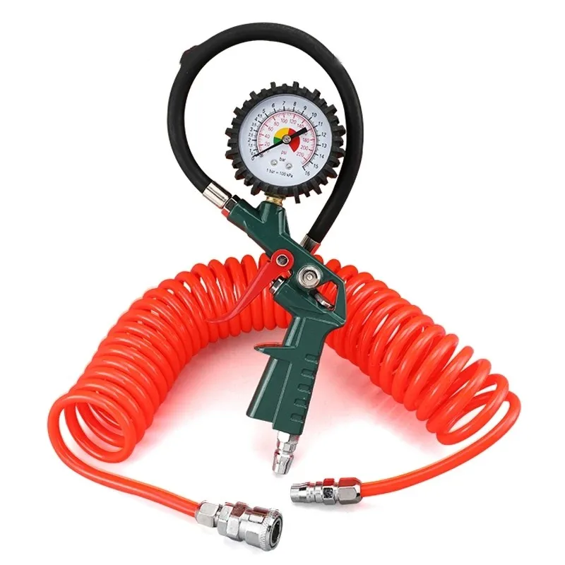 0-220/0-16 barpsi automobile tire pressure gauge pressure gun type air compressor automobile motorcycle SUV tire inflator pump r