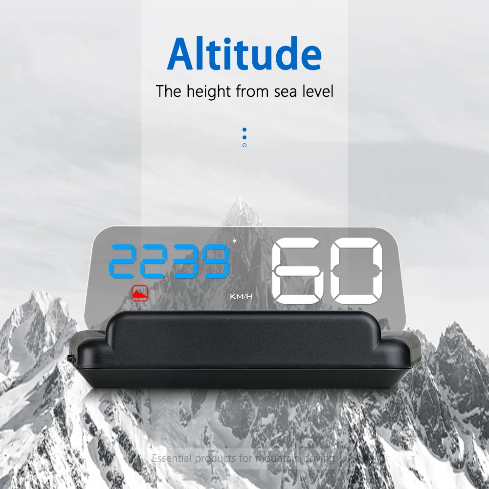 

T900 Windshield Projector Car Head Up Display Auto Electronic Speed Voltage Alarm GPS Speedomete