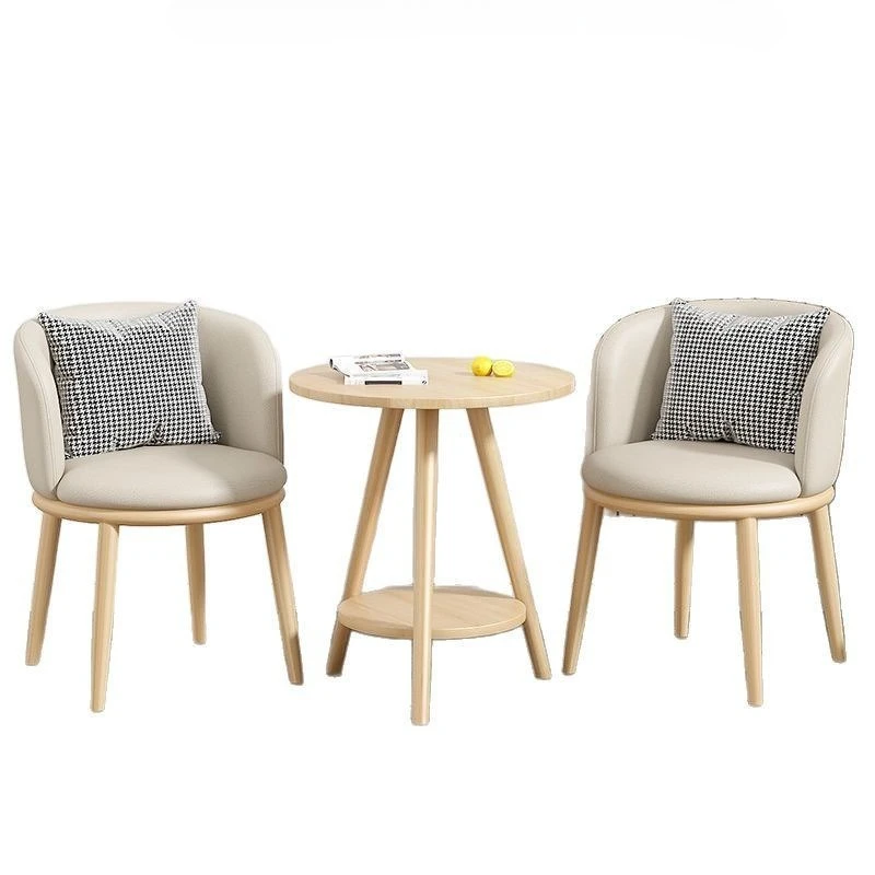 طاولة وكراسي ترفيهية للشرفة، وطاولة شاي فاخرة خفيفة لغرفة المعيشة ومجموعة كرسي