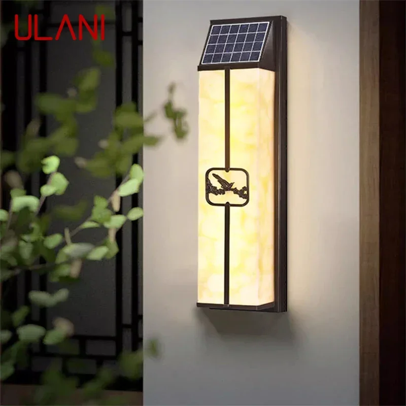 

ULANI Contemporary Solar Outdoor Wall Lamps Simplicity Waterproof Balcony Hallway Courtyard Villa Gate Hotel