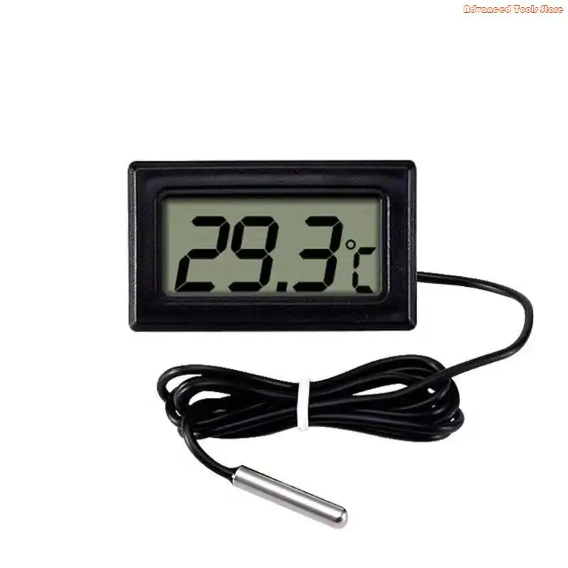 LCD Digital Display Thermometers for Fridge Aquarium Freezer Temperature Meter W91B