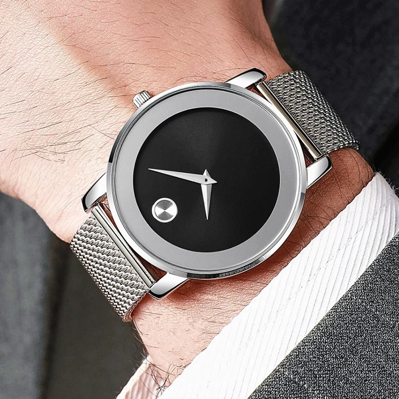 MAYZHISU Creative Watch For Men Trendy High end Light Luxury Versatile Men\'s Quartz Wristwatches Waterproof Male\'s Clock Watch