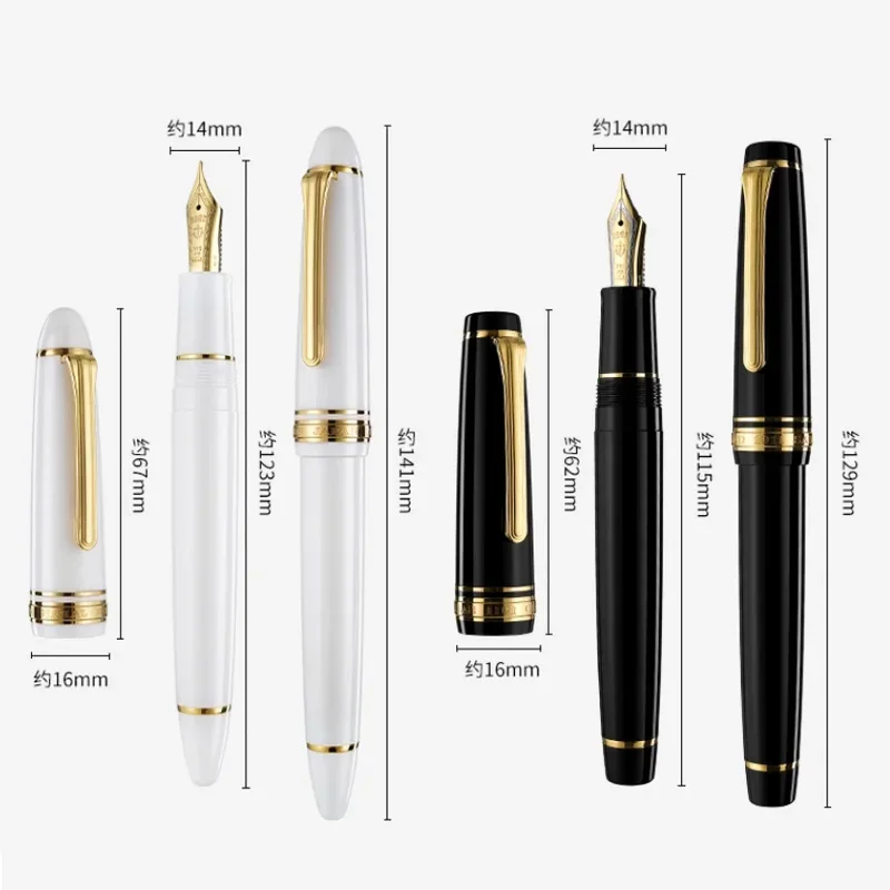 

Оригинальная японская перьевая ручка Sailor Torpedo 21K с большим плоским пером, двухцветным золотым наконечником, модель 11-2036, канцелярские принадлежности, подарок.