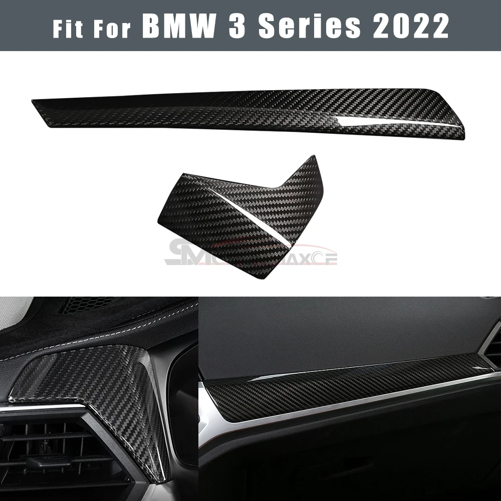 

LHD Real Carbon Fiber Car Interior Dashboard Center Console Panel Cover Trim For BMW 3 Series G20 4 Series G22 2020 2021 2022