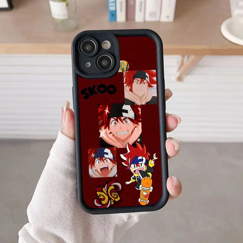 

Чехол для телефона SK8 Infinity Reki Kyan для iPhone 17, 16, 15, 14, 13, 12, 11 Air Pro Max Plus, утолщенный цветной чехол из ТПУ для смартфона