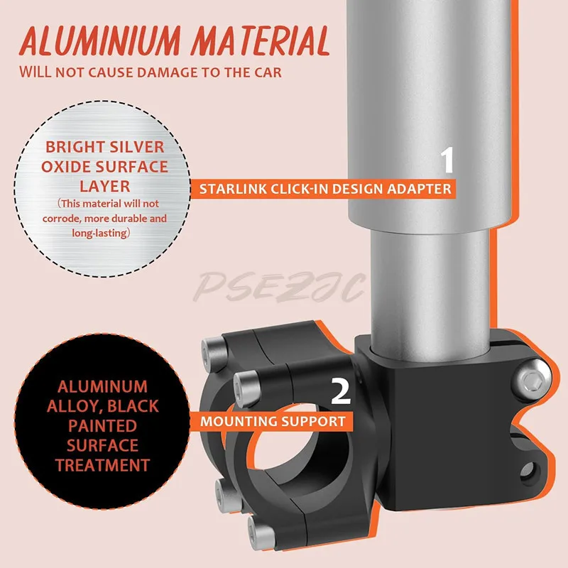 House Roof Signal Receiver Bracket Second-generation RV Bracket Aluminum Alloy Material Bracket