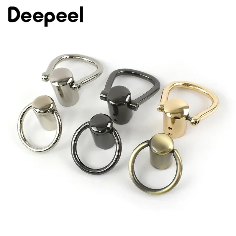 4/10/20Pcs Deepeel Handbag Tassel Cap Clasp Hook Connector Bag Hanger Metal Buckles Bags Strap Stopper Cord Lock DIY Accessories