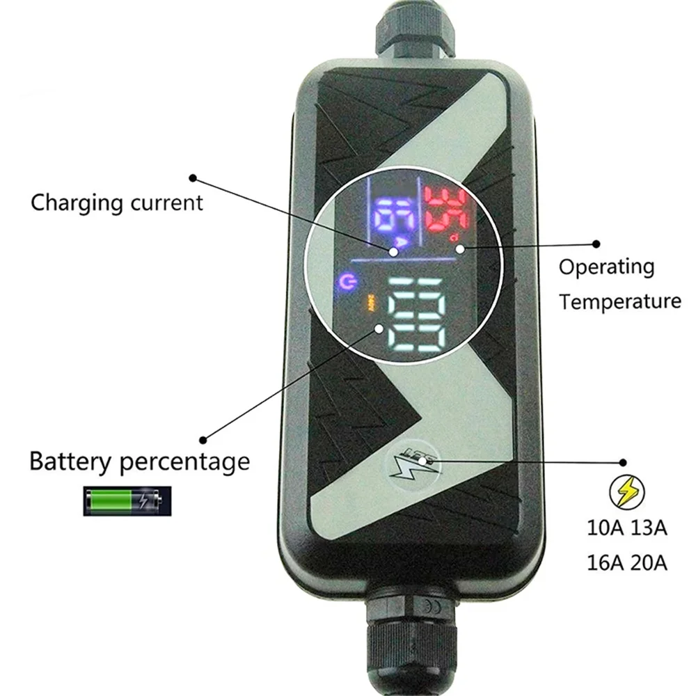 J1772 ev carregador estação tipo 1 plugue ue 20a com 5m cabo evse tipo 1 ev carregador para acessórios do carro elétrico para ford