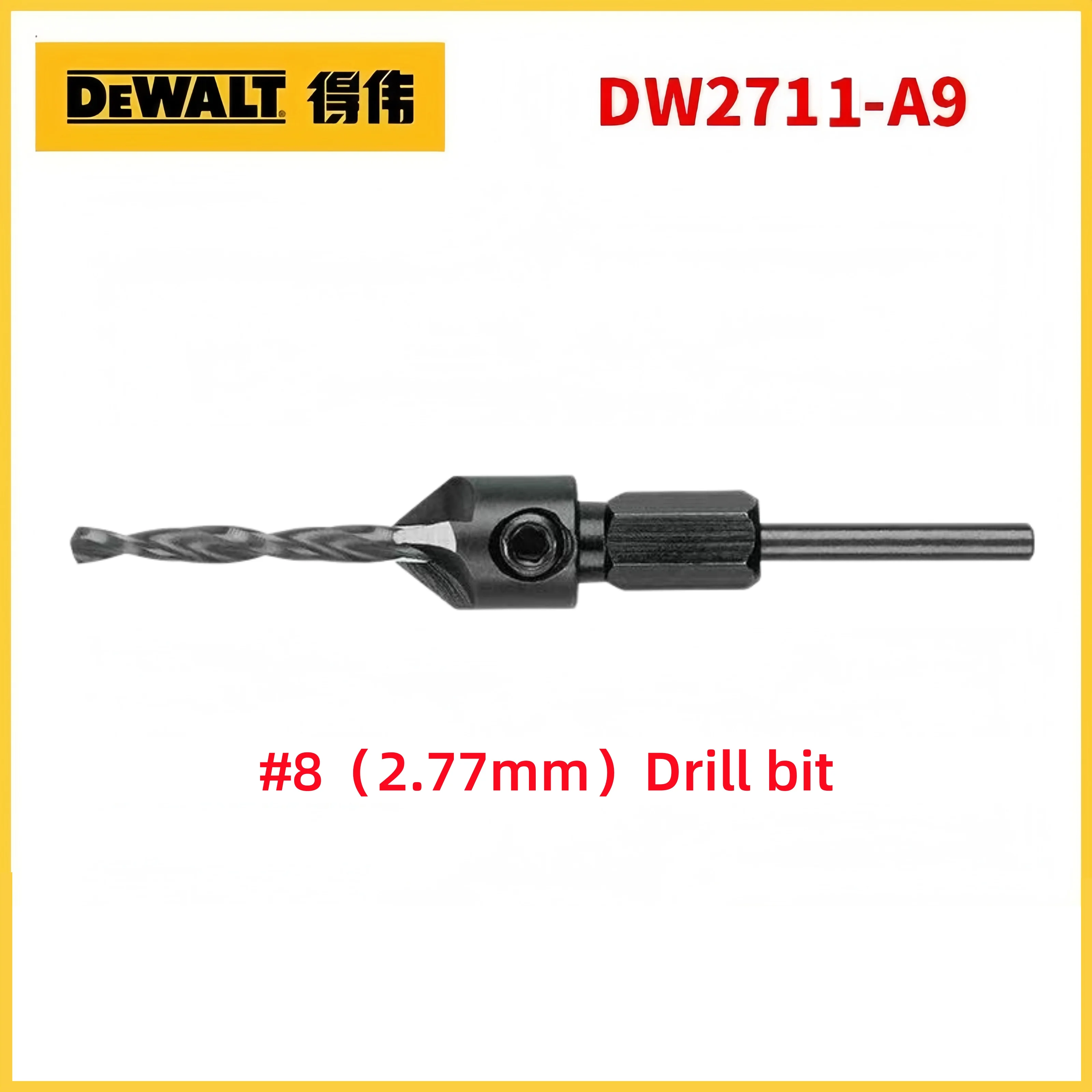 DEWALT DW2700/DW2701/DW2702 2-in-1 Holz-Senkbohrer-Set mit Klappmechanismus 6/8/10mm Langlebige Holzbearbeitungs- & DIY-Werkzeuge – Detail 12