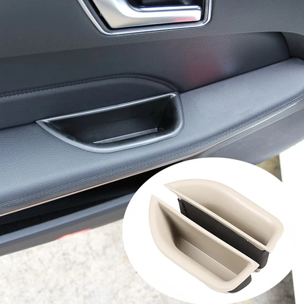 For Mercedes Benz 2008-2015 E Class W212 Door Handle Container Holder Tray Storage Box Car Organizer Accessories Front A