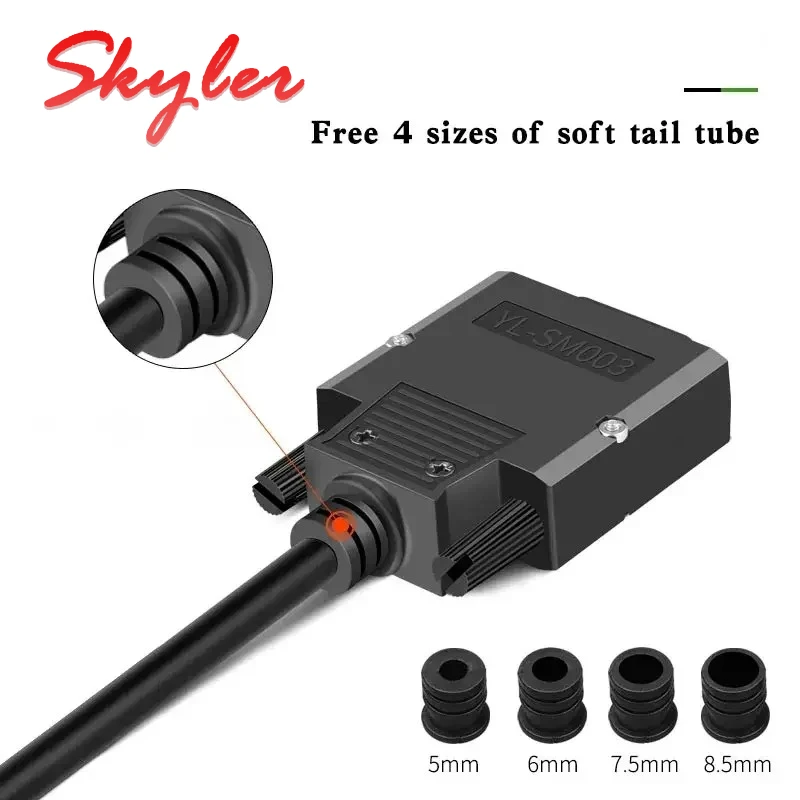 Conector DB15 Industrial sin Soldadura, Puerto Paralelo de 2 Filas y 15 Pines, Conector de Desagrupación DB15 Macho Hembra, Adaptador de Terminal D-SUB