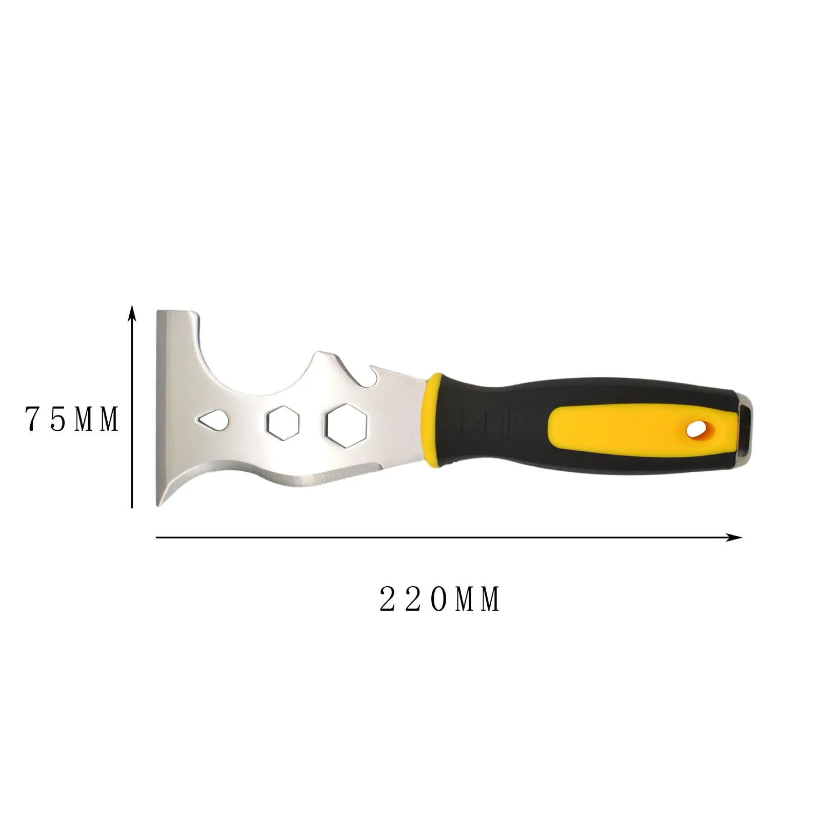 Couteau à Mastic en Acier Inoxydable, Grattoir à Peinture, Manche Ergonomique, Grattoir à Peinture Polyvalent pour Tirer les Boîtes N64.Ouverture