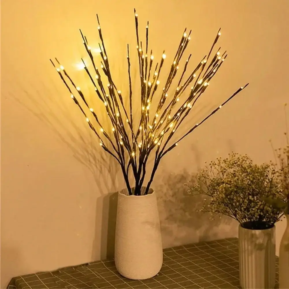 48/72/96 LED Vine Decorative Lights 8 Lighting Mode Bendable Indoor String Lights USB Powered Willow Vine Branch Lights