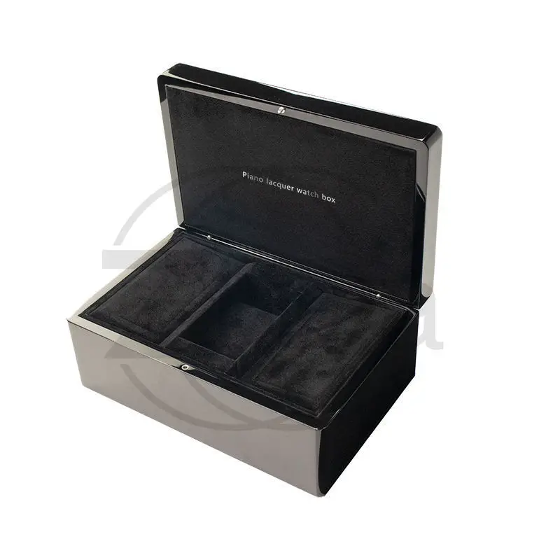 

Оптовая продажа от производителя: деревянная коробка для часов, подарочная коробка для хранения ювелирных изделий с откидной крышкой