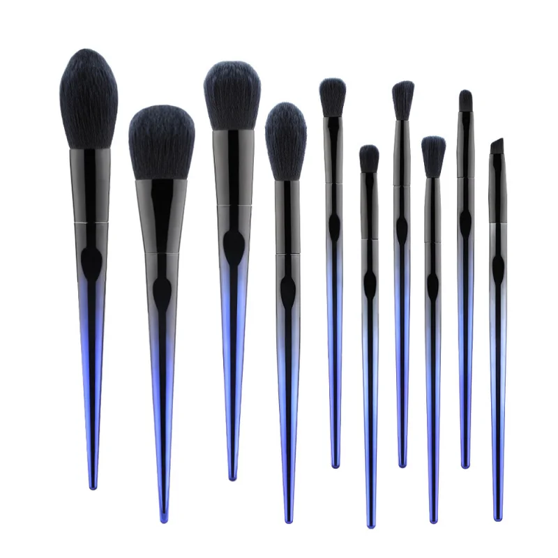 Nouveau bleu Enchantress10 ensemble de pinceaux de maquillage poudre libre Blush réglage brosse doux et confortable outils de beauté