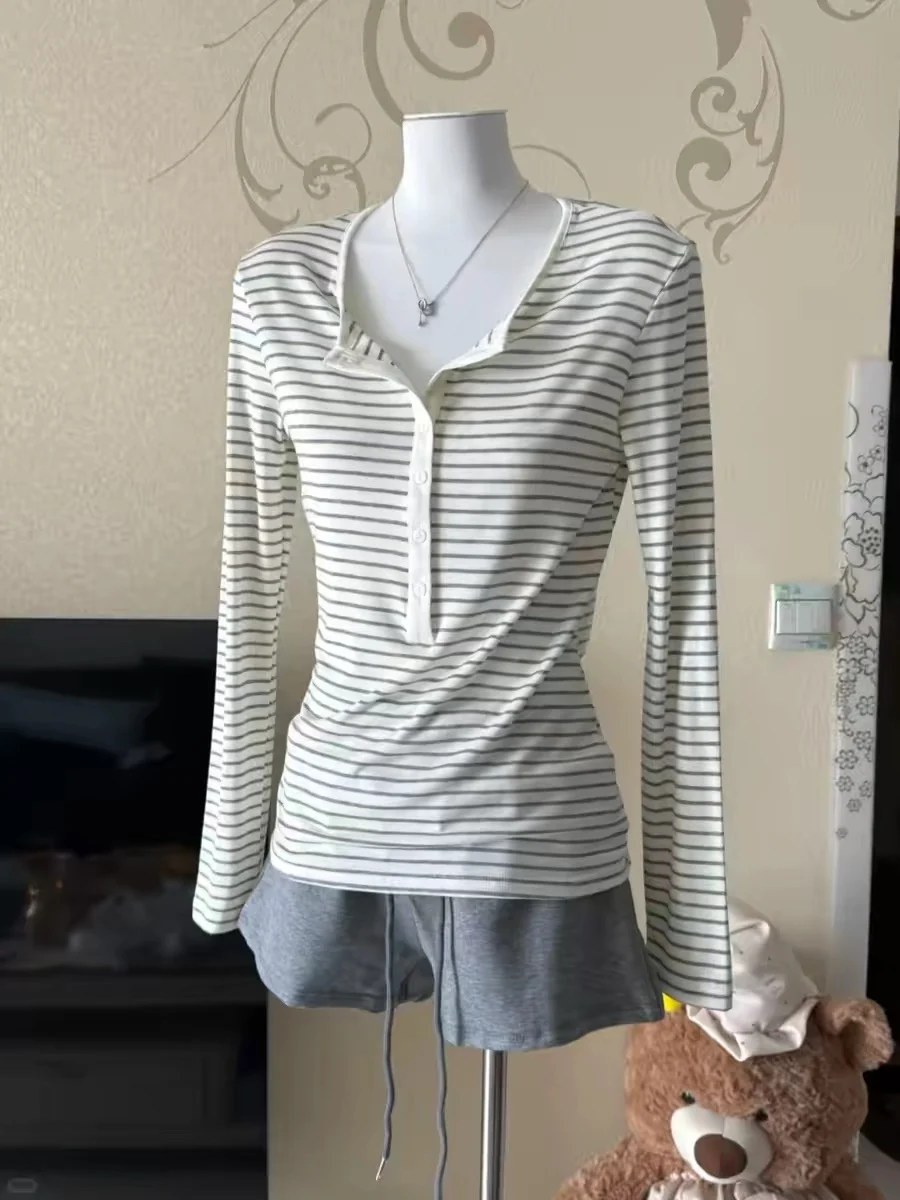 2026 Women Autumn Thin Basic Long Sleeve T Shirts O-Neck Knitted Lyocell Wool Blending Pullovers Casual Tops For Women Clothes