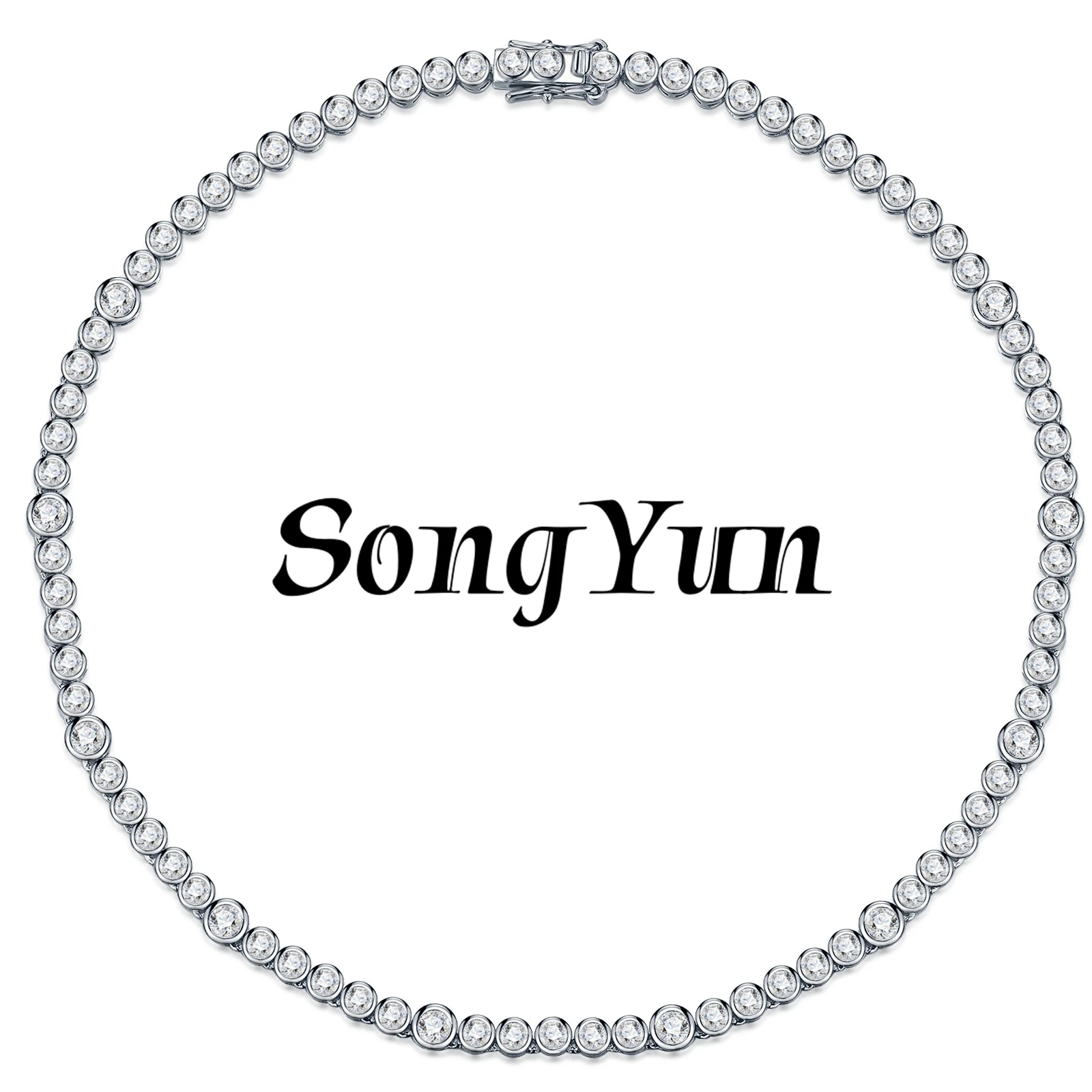 

SONGYUN Brand Jewelry 925 Sterling Silver Necklace Moissanite Diamond For Women 18K Gold Plated SYT Patent s925 Pendant Jewelry