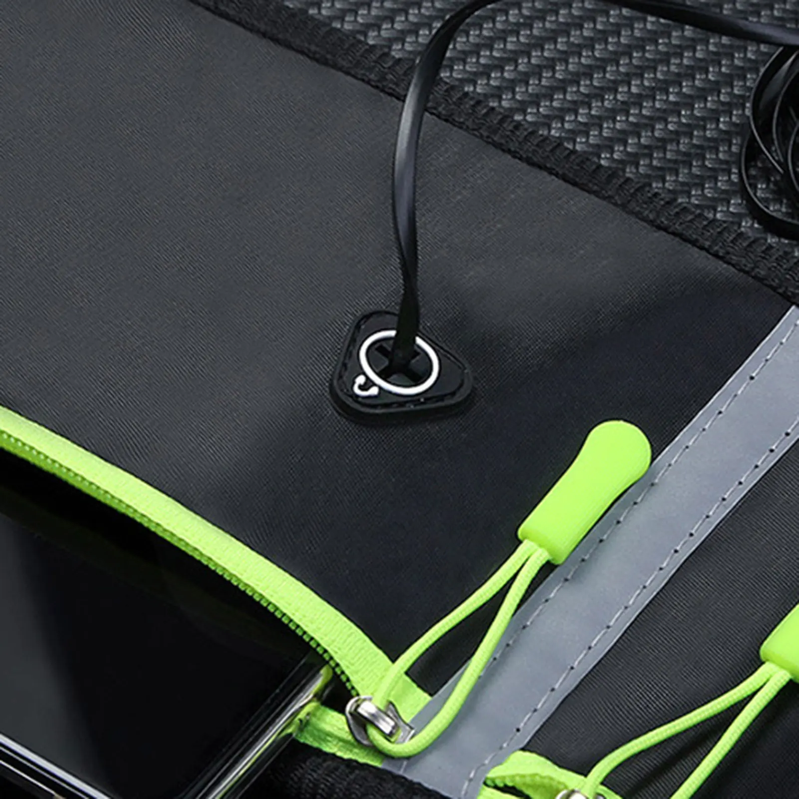 حقيبة خصر رياضية خارجية للهواتف مع شرائط عاكسة ناعمة الملمس من البوليستر للرجال والنساء للجري والمشي لمسافات طويلة #3