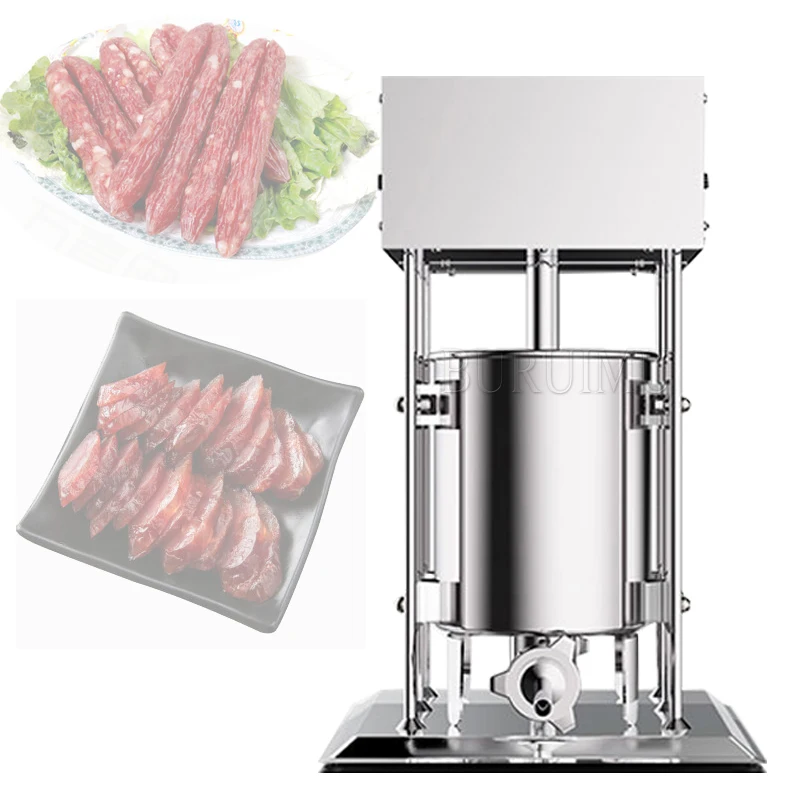 

Electric Vertical Sausage Filler Stuffer Meat Maker Stainless Steel for Home Commercial Make Hot Dog Bratwurst Filling Machine