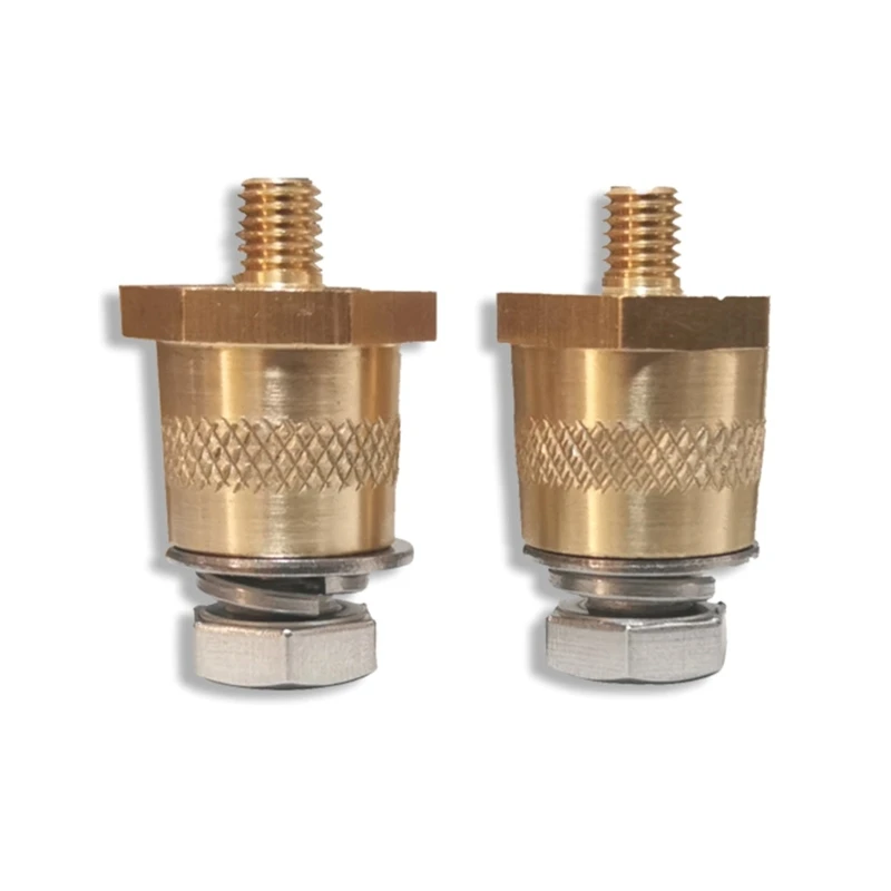 

Brass Terminal Connector Thread Power Connection Terminal Adapter for Car Accessories High Quality Durable 2pcs