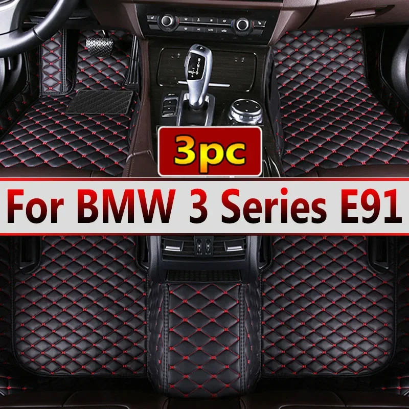 For BMW 3 Series E91 Touring Wagon Estate 2005~2011 5 Seats Car Floor Mats Waterproof Pad Tapetes Para Automovil Car Accessories