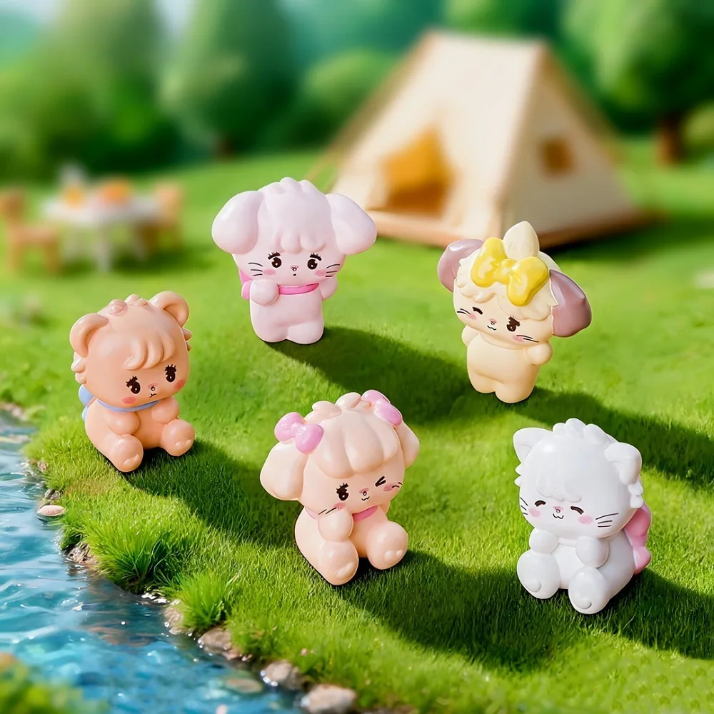 10 Pieces Random Cute Resin Animal Figurines Desk Decoration Miniatures Aesthetic Tiny Ornaments Dollhouse Accessories