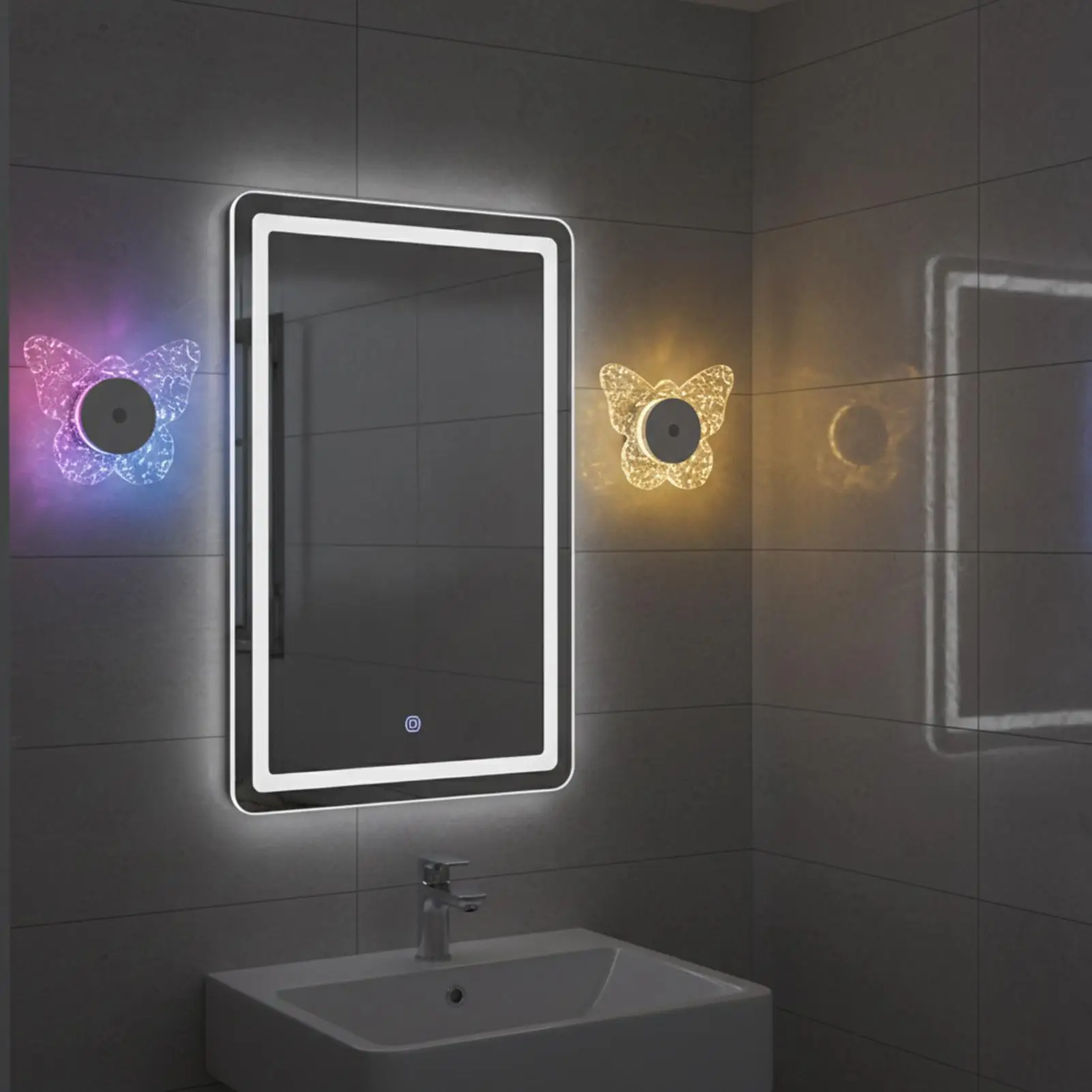 

Настенный светильник с магнитным креплением, RGB-подсветкой, перезаряжаемый, с датчиком движения, для декоративного освещения спальни, гостиной, прихожей, лестницы