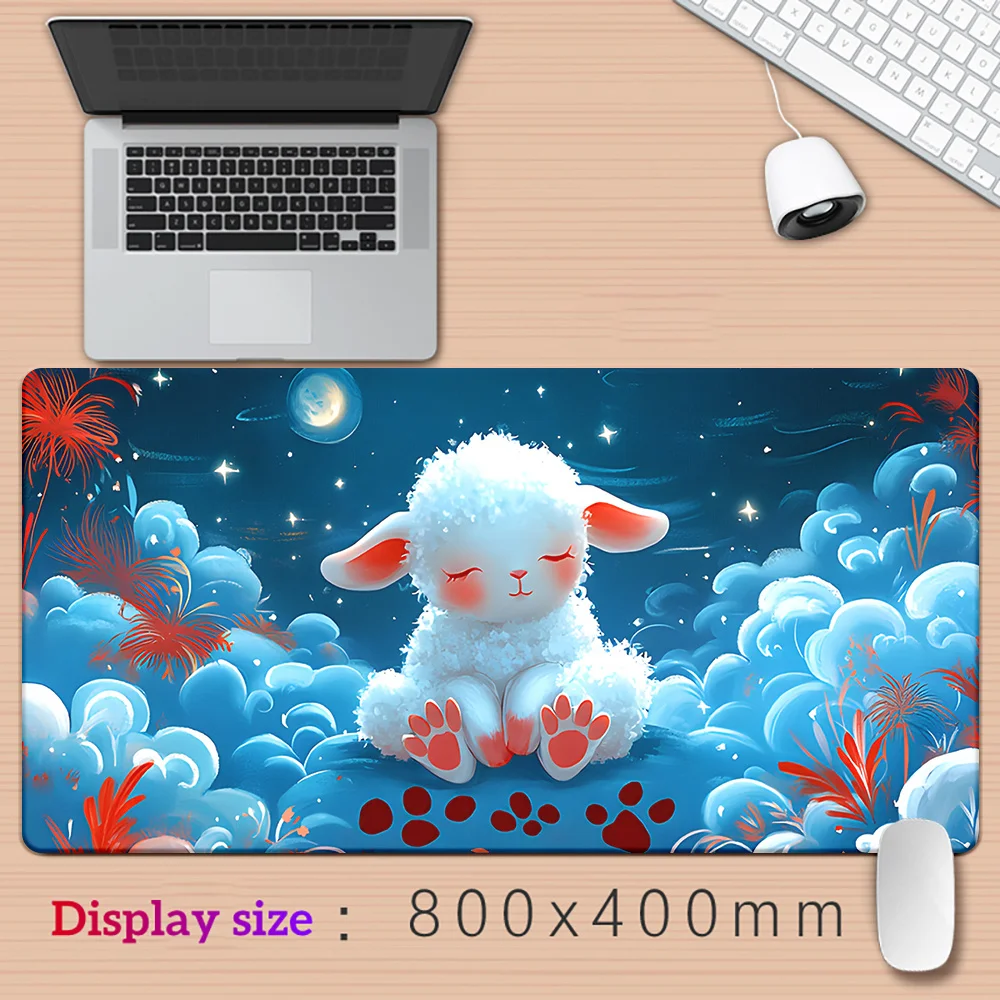 لوحة ماوس بتصميم خروف رائعة - حصيرة مكتب مطاطية مقاومة للماء ومضادة للانزلاق للاستخدام المكتبي للألعاب #5